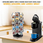 Blacksmith Family K Cup Holders,K Cup Holder, K Cups Holder,K Cup Carousel, Coffee Pods Holder Storage Organizer Stand,No Assembly Required,Black (Capacity Of 40 Pods, Black)