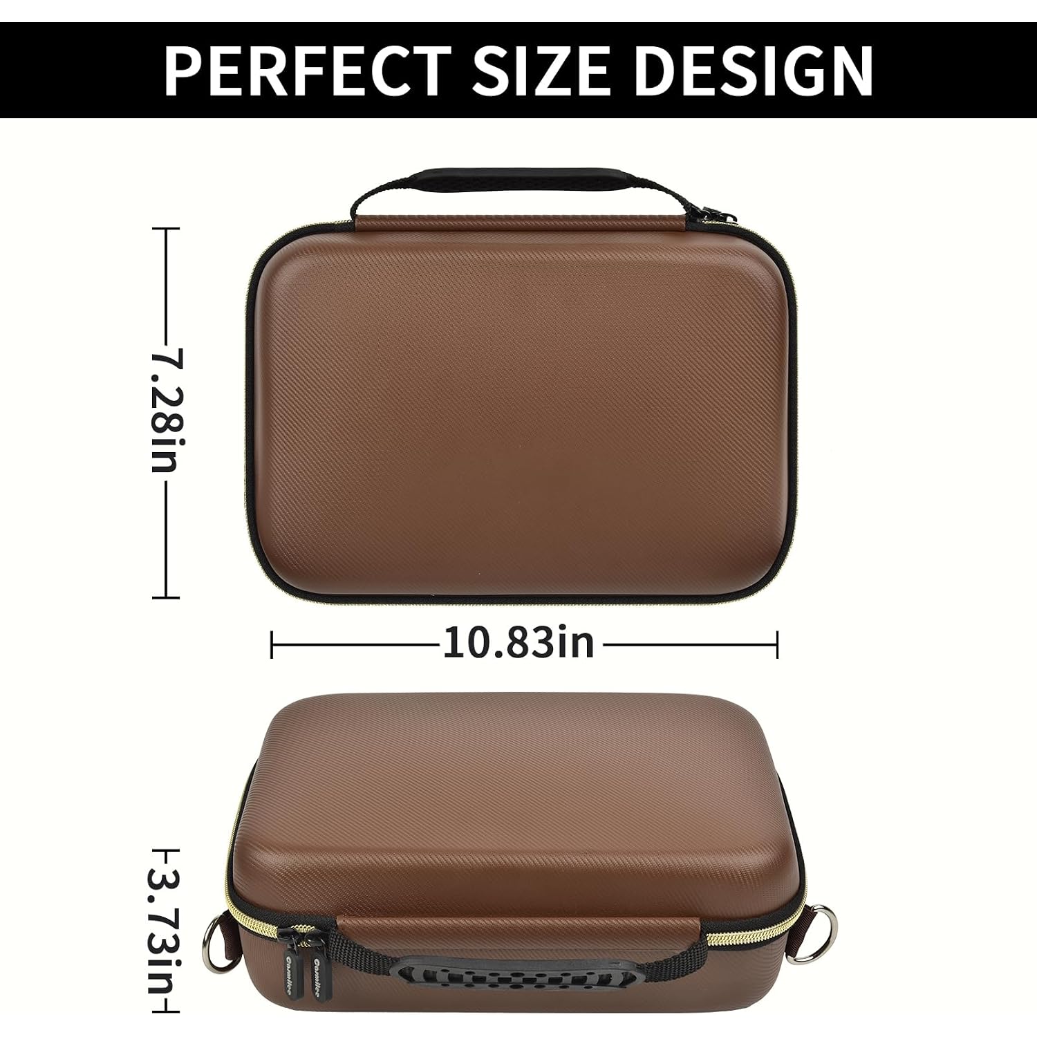 Barber Case For Hair Clippers Cutting Supplies, Trimmer Accessories Organizer For Wahl/For Ufree/For Andis Men Women Razor Grooming Kits, For Oneisal Dog Shaver- Travel Bag Only (Brown)