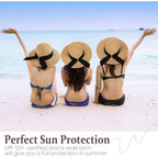 Beach Hats for Women, Sun Straw Hat for Women, UPF 50+ UV Sun Protection Sun Hat Womens, Foldable Floppy Sun Hat