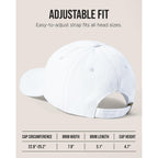 United States 250th Anniversary Celebration Hat, Low Profile Patriotic Cap Adjustable Baseball Cap for Men Women White