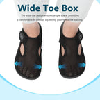 Xihalook Womens Flat Sandals Closed Toe Summer Breathable Mesh Sandals For Beach Travel Casual Walking Shoes Zero Drop Wide Barefoot Shoes