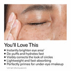 Under Eye Brightener Roller - Caffeine & Retinol Eye Serum For Dark Circles | Targets Puffiness & Fine Lines, Travel Essential Vegan Skincare, Cooling Eye Massage, Dermatologist-Tested, 0.52 Fl Oz