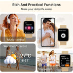 Smart Watches For Women, 1.91" Hd Fitness Tracker (Answer/Make Calls), Ip68 Waterproof, 120+ Sport Modes With Heart Rate And Sleep Monitor, Fitness Watch For Iphone/Android
