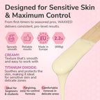 WAXXED Cream Hard Wax Beads 2.2LB – Professional Cream Hard Wax for Hair Removal – Titanium Dioxide Infused Wax Beads for Sensitive Skin – Smooth Application & Clean Removal – Salon & Home Use