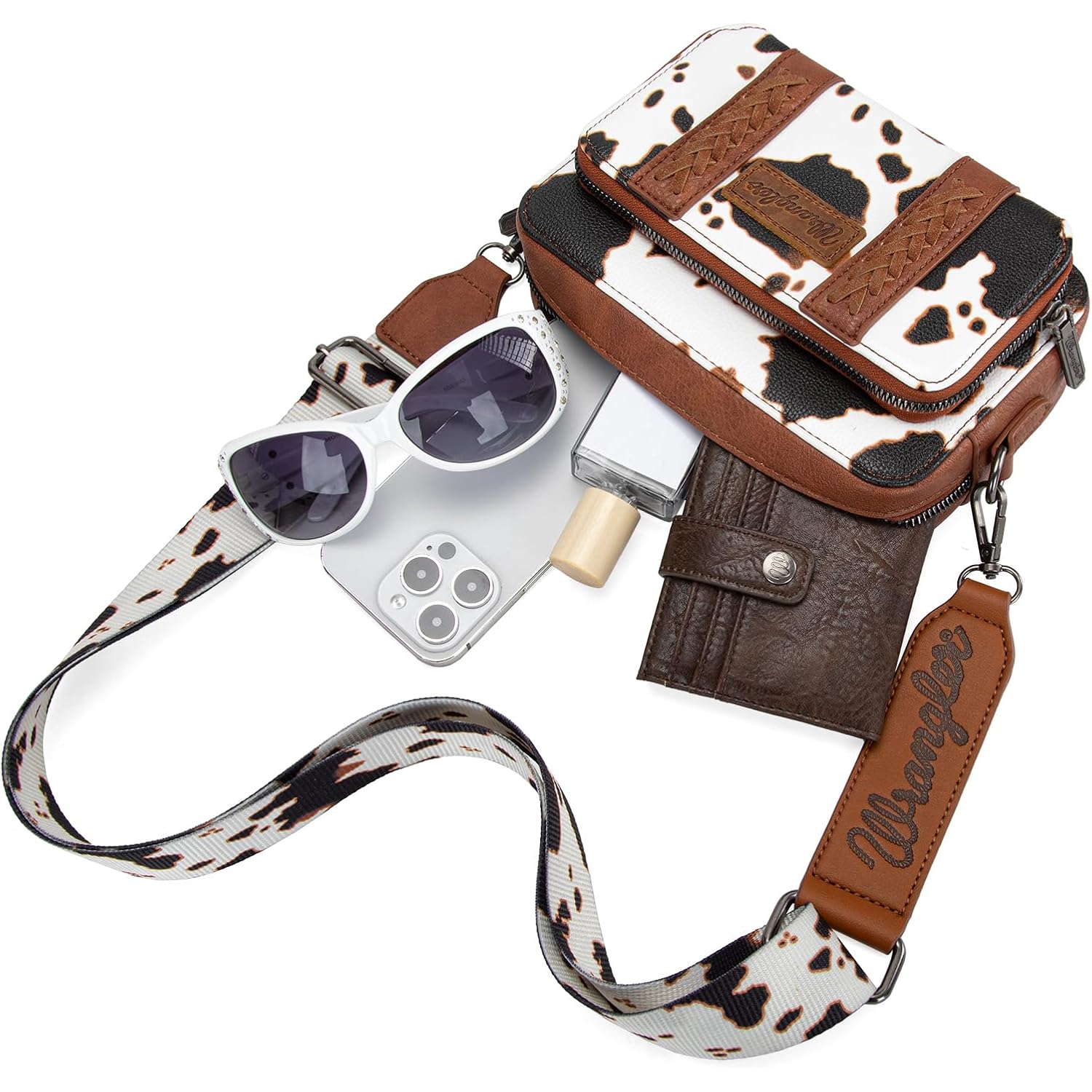Wrangler Crossbody Bag For Women Western Cowgirl Crossbody Purses With Guitar Strap