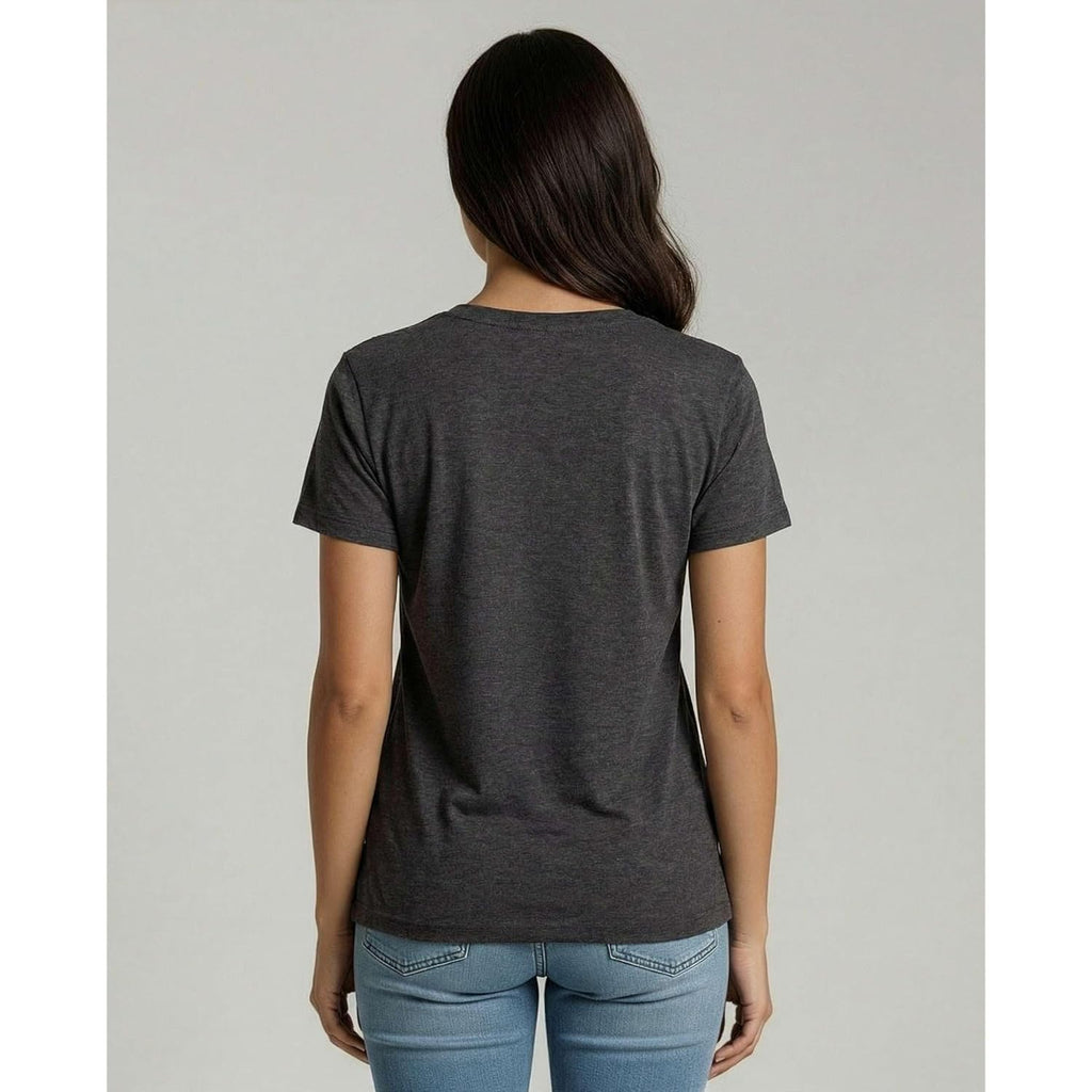 4 Pack: Women's Cotton Short Sleeve T-Shirt - Casual Scoop Crew Neck Tops Tee (Available in Plus Size)