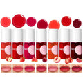 bayfree Lip Tint Stain Set, 7 PCS Lip Stain Long Lasting Waterproof, Hydrating Non-Sticky Liquid Blush & Water Tint, Transfer-Proof, High Pigment Matte Finish,Vegan Korean Makeup Set (fruit land)