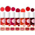 bayfree Lip Tint Stain Set, 7 PCS Lip Stain Long Lasting Waterproof, Hydrating Non-Sticky Liquid Blush & Water Tint, Transfer-Proof, High Pigment Matte Finish,Vegan Korean Makeup Set (fruit land)