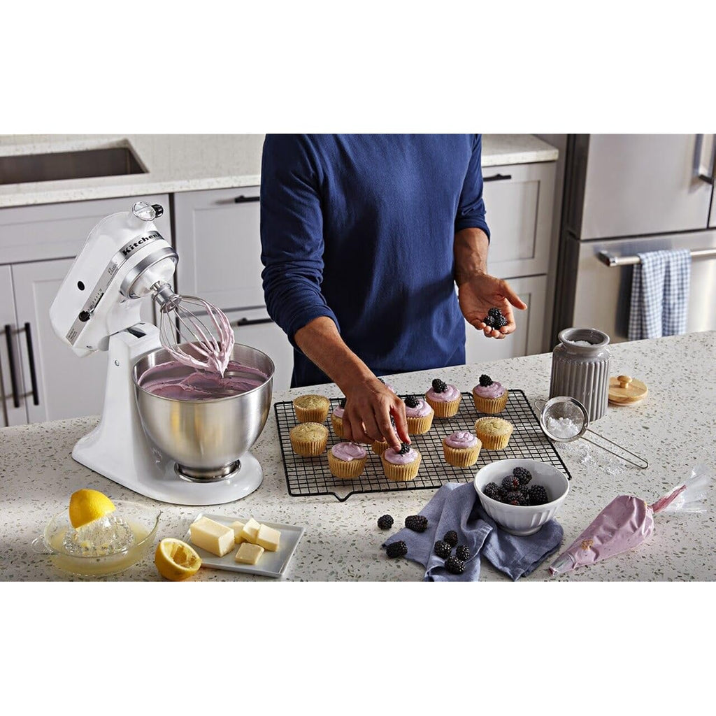 Kitchenaid Classic Series 4.5 Quart Tilt-Head Stand Mixer K45Ss, White