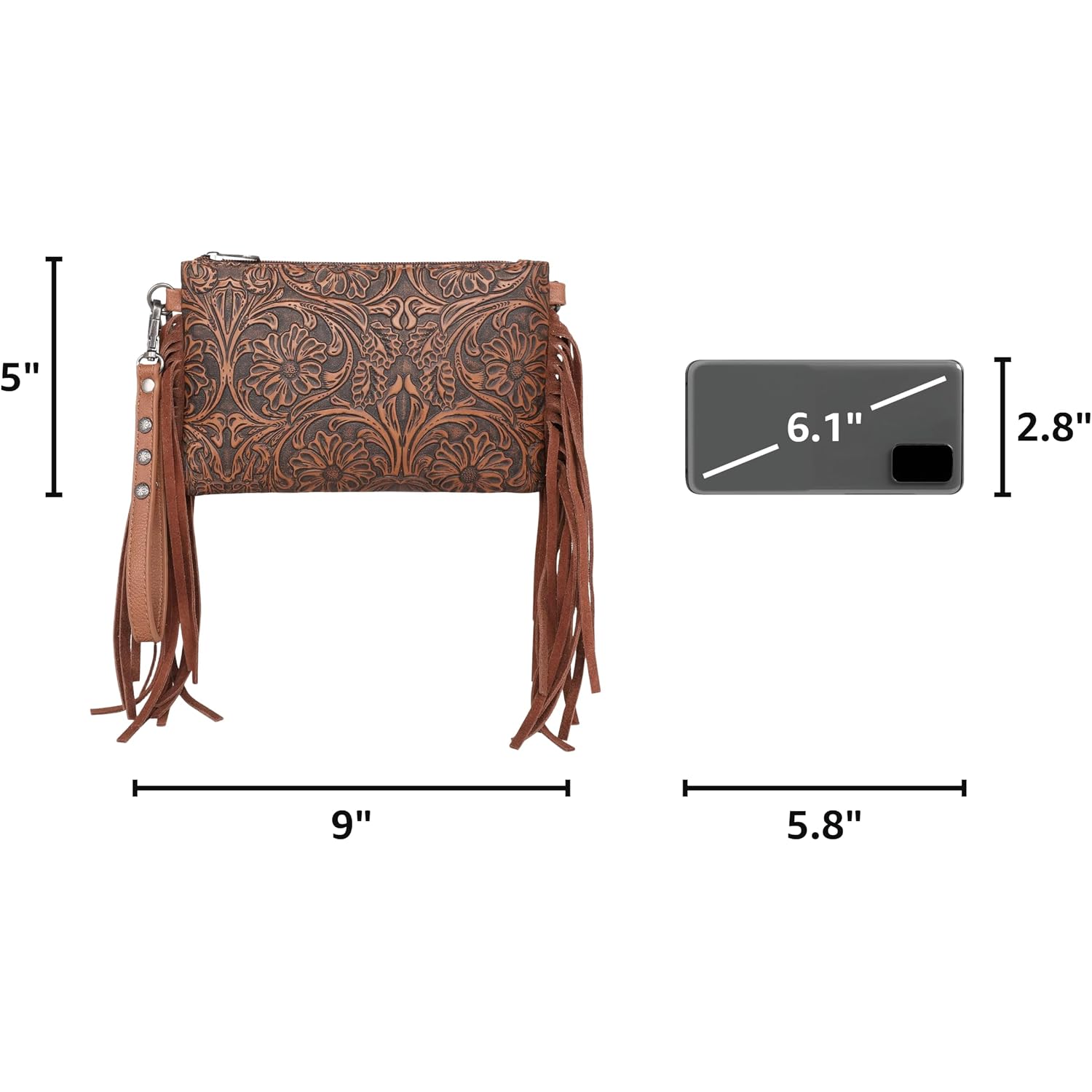 Montana West Western Purse For Women Crossbody Bag Wristlet Clutch Purse