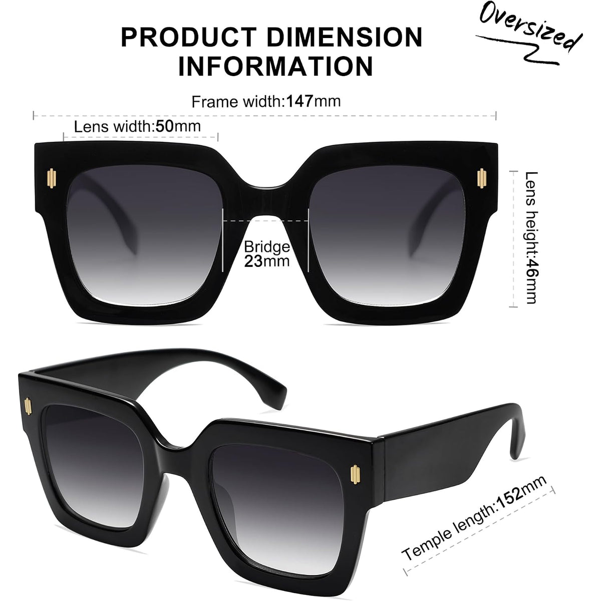 Sojos Vintage Oversized Square Sunglasses For Women,Retro Womens Luxury Big Large Sun Glasses Uv400 Sj2194