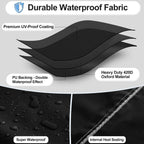 Waterproof Patio Heater Covers With Zipper And Storage Bag,