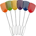 W4W, Bug & Fly Swatter Metal Handle 6 Pack Fly Swatters Indoor/Outdoor Flyswatter