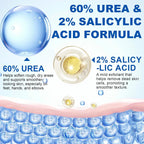 60% Urea Cream Stick with 2% Salicylic Acid, Maximum Strength Urea Foot Cream for Dry Cracked Heels, Callus Remover, Rapidly Softens the Hardest, Thickest Skin. Visible Smoothness in Days, Non-Greasy