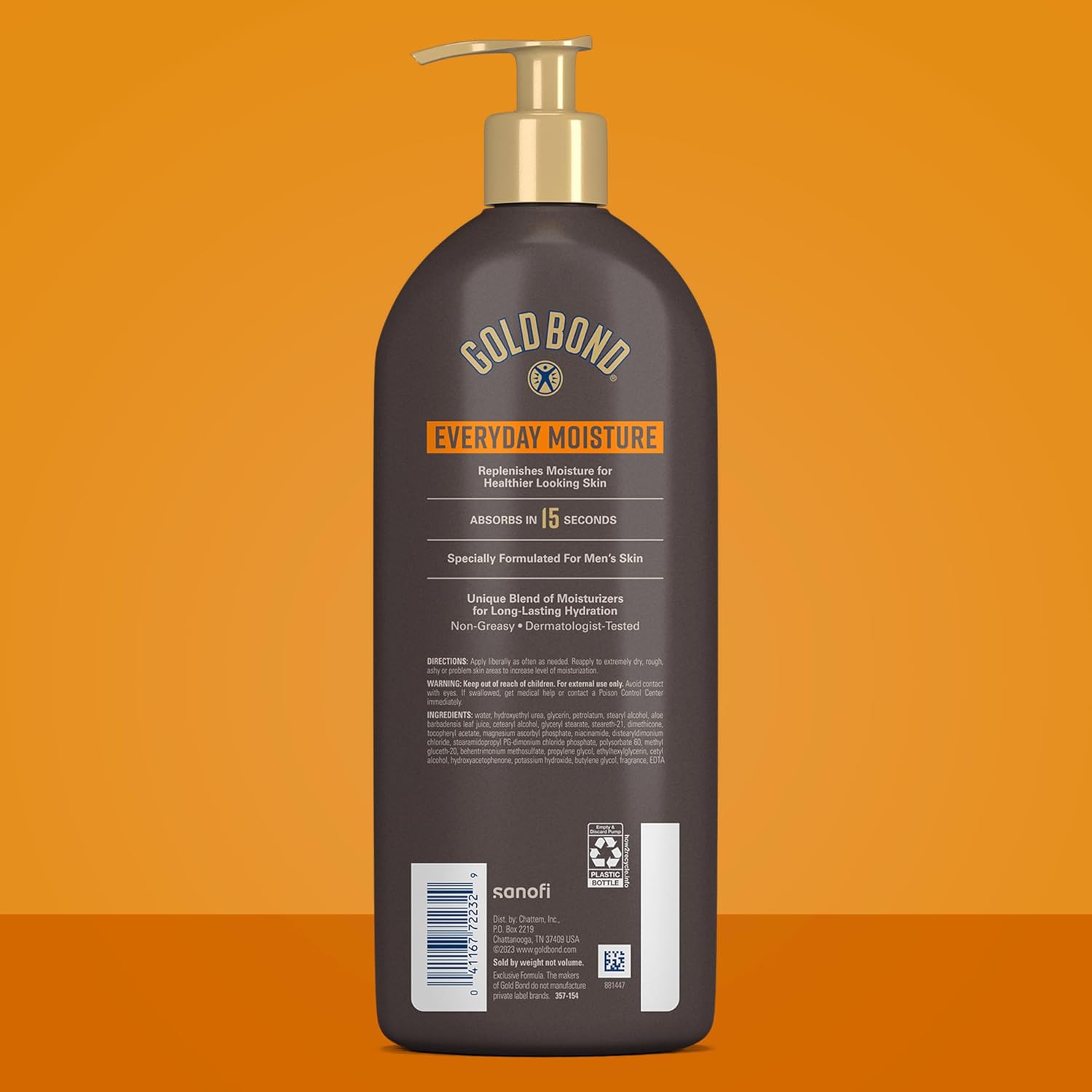 Gold Bond Men'S Essentials Everyday Moisture Daily Body & Hand Lotion With Vitamin C, Hydrating Lotion Formulated For Men'S Dry Skin, Value Size, 24 Oz.