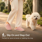 Slippers For Women, Warm Memory Foam Comfy House Slippers With Anti-Skid Rubber Sole For Indoor And Outdoor