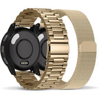 Compatible With Garmin Vivoactive 5 Watch Band/Vivoactive 6/3, 20Mm Stainless Steel 2 Pack Metal And Mesh Bracelet Strap Wristband For Forerunner 165/55/245/570-42Mm/Venu/Venu Sq Women Men Accessory
