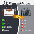 Ginogento Clear Bag for Stadium Events,Small Clear Purse Crossbody Bags for Women for World Cup 2026,Concert,Sport Events