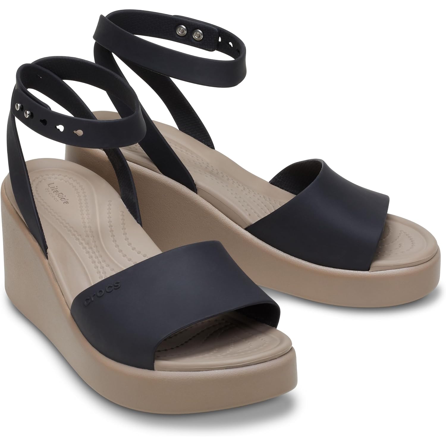 Crocs Women'S Brooklyn Ankle Strap Wedges