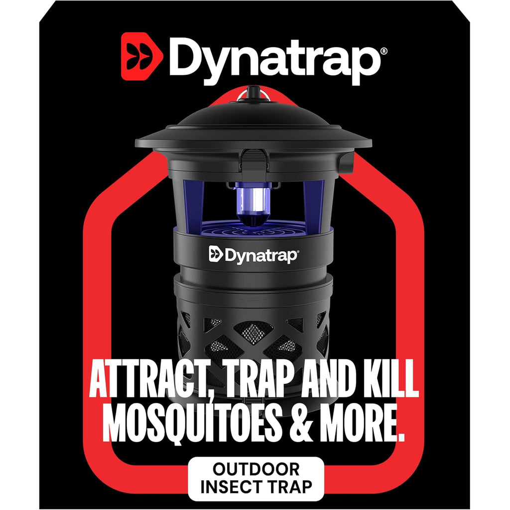 Dynatrap Dt1130Sr 1/2 Acre Mosquito & Flying Insect Outdoor Trap And Killer – Kills Mosquitoes, Flies, Wasps, Gnats, & Other Flying Insects - Bug Zapper Alternative – Black