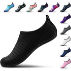 Seekway Water Shoes Women Men Adult Quick-Dry Aqua Socks Barefoot Non Slip For Beach Swim River Pool Lake Surf Black Sk002(U)