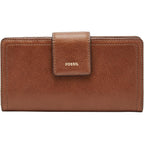 Fossil Women's Logan Leather Wallet RFID Blocking Tab Clutch