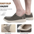 Slip On Shoes For Men With Arch Support, Lightweight Mens Slip On Shoes, Breathable Mens Casual Shoes, Orthopedic Mens Loafers With Non Slip Sole