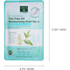 Earth Therapeutics Tea Tree Oil Moisturizing Foot Mask - 2 Pack (2 Pairs)