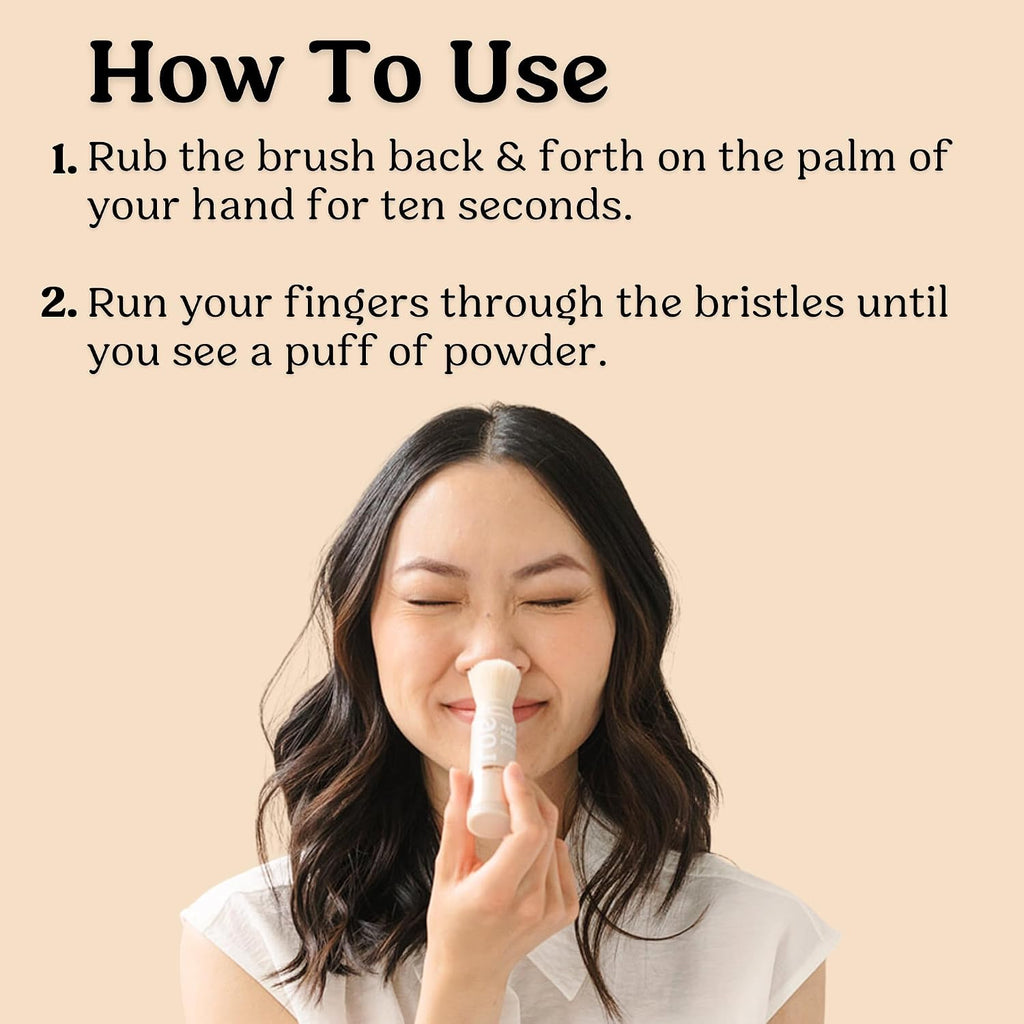 Roe Wellness- Spf 50 Powder Sunscreen Mineral-Based, Non-Toxic Brush-On For Kids, Adults & Babies | For Scalp, Face & Body (Reef Safe)