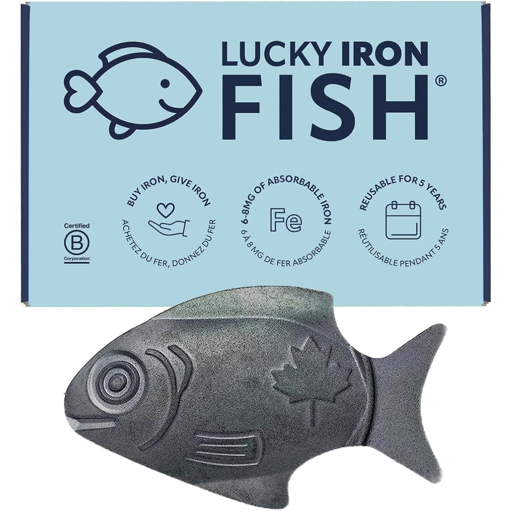 The Original Lucky Iron Fish ®. An Iron Supplement Alternative to Reduce Deficiency. NO SIDE EFFECTS. Use once daily - 5 year supply included.