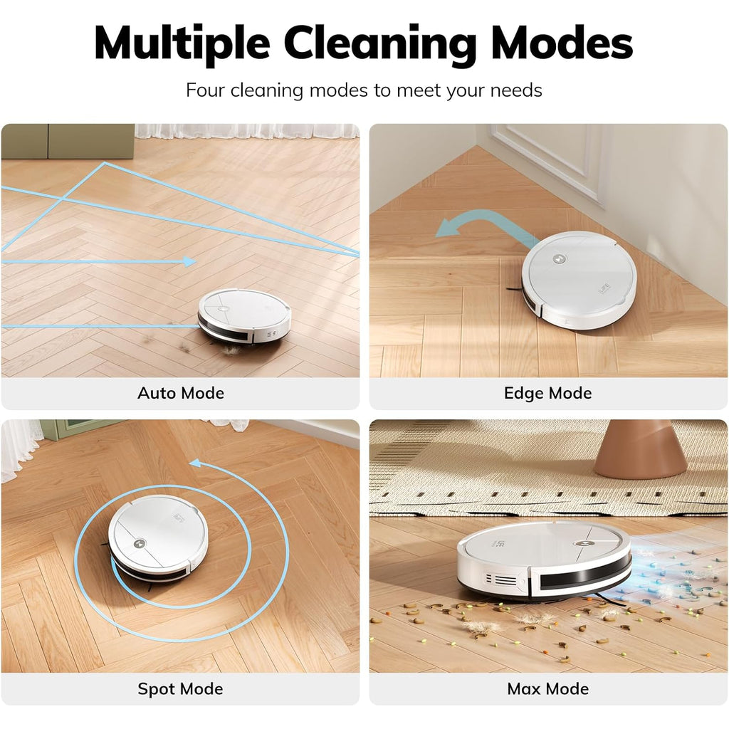 Ilife V2 Robot Vacuum Cleaner, Tangle-Free Suction | 120 Mins Runtime, Slim, Self-Charging Robotic Vacuum Cleaner, Ideal For Pet Hair And Hard Floors