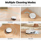 Ilife V2 Robot Vacuum Cleaner, Tangle-Free Suction | 120 Mins Runtime, Slim, Self-Charging Robotic Vacuum Cleaner, Ideal For Pet Hair And Hard Floors