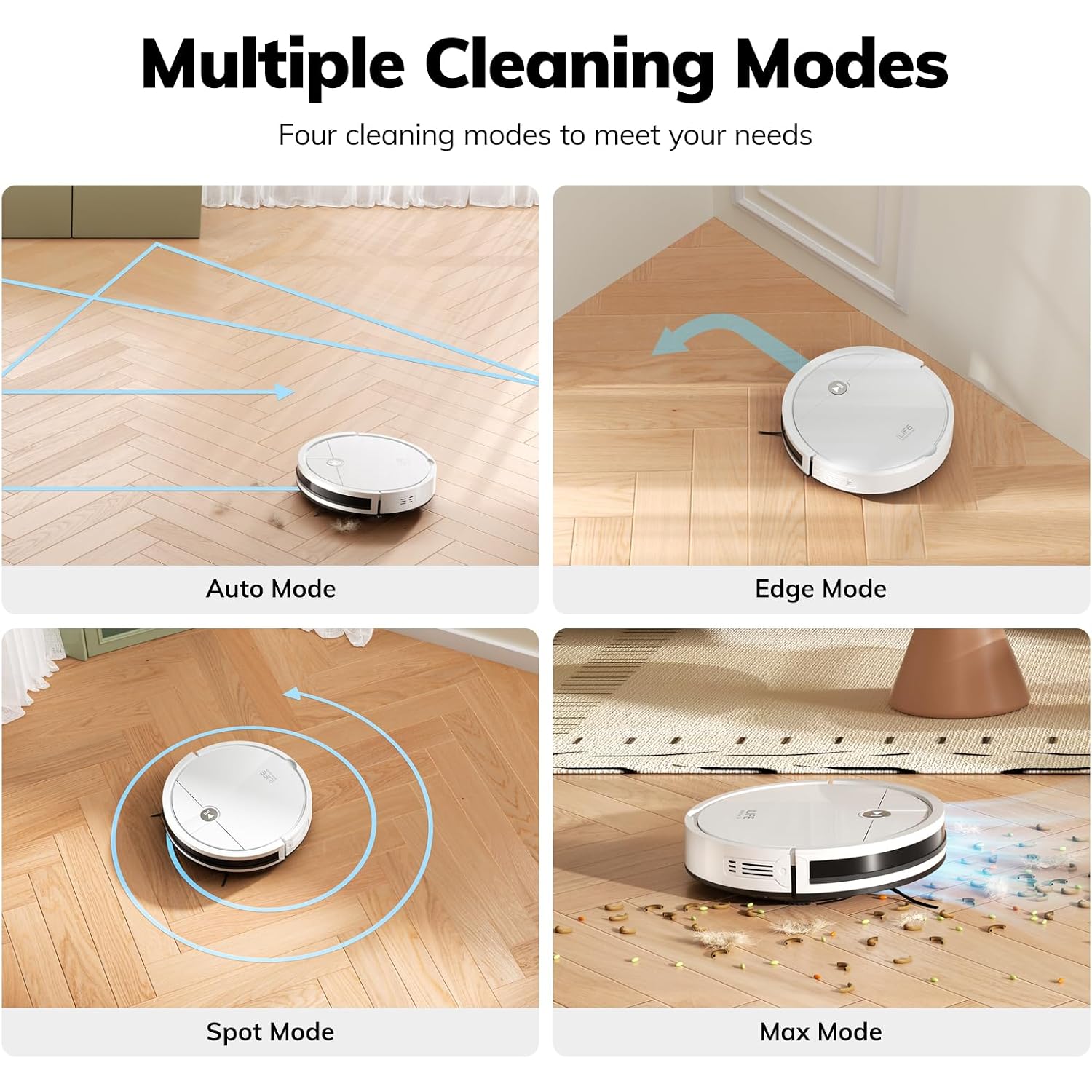 Ilife V2 Robot Vacuum Cleaner, Tangle-Free Suction | 120 Mins Runtime, Slim, Self-Charging Robotic Vacuum Cleaner, Ideal For Pet Hair And Hard Floors