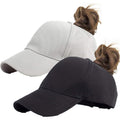 High Ponytail Baseball Hat - Women Messy Bun Hat, Sun Protection Ponycaps Retro Cap