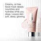 Clinique Moisture Surge Oil Free Overnight Face Mask With Aloe Vera For All Skin Types | Hydrating + Plumping Face Mask Skin Care, 3.4 Fl Oz