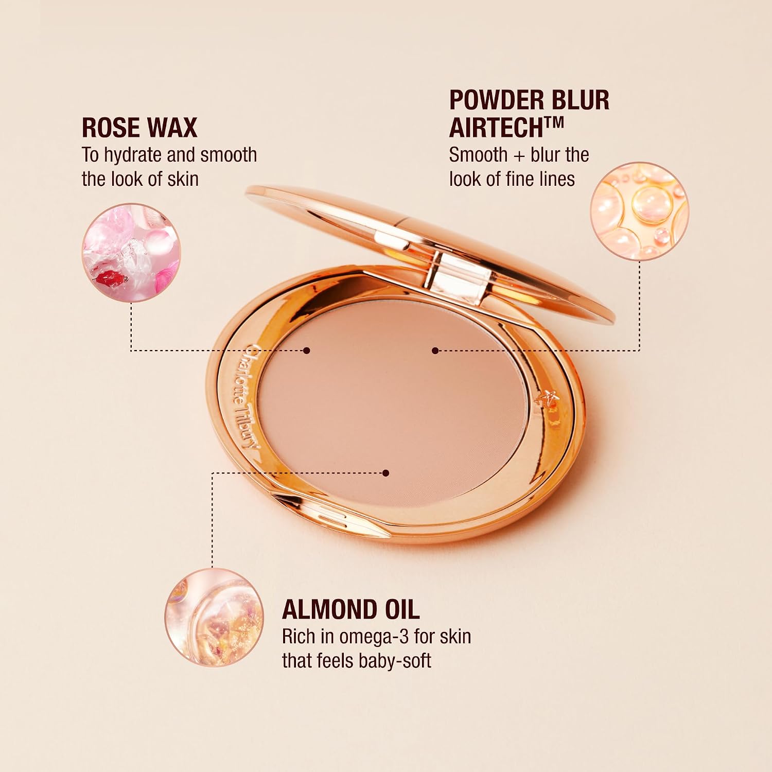 Charlotte Tilbury Airbrush Flawless Finish Setting Powder - Pore-Blurring Pressed Powder For Face Makeup To Minimize Shine With A Soft-Focus Finish