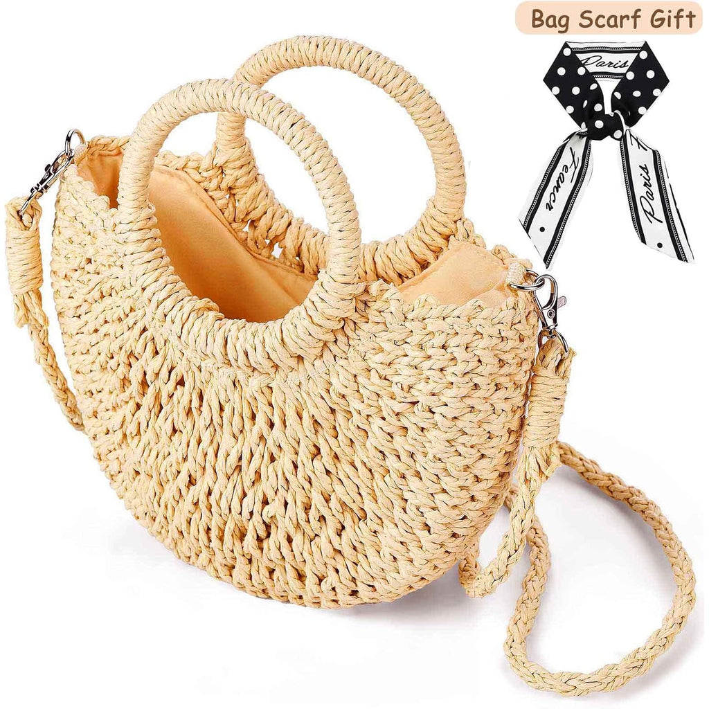 Straw Shoulder Bag For Women Woven Purse Beach Envelope Clutch Straws Wallet | Straw