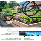 Soaker Hose 100Ft, Thickened Flat Soaker Hoses For Garden 100 Ft 2 Pack, Drip Irrigation Hose Saves 80% Water, Leak-Free Design Water Hose With Holes For Lawn, Flower Bed, Vegetable Field (50 Ft X 2)