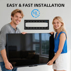 Home Vision Tv Wall Mount Fixed For Most 26-65 Inch Flat/Curved Tvs | Max Vesa 400X400Mm Up To 99Lbs Fits 16 Inch Wood Studs, Universal Low Profile Wall Mount Tv Bracket, Space Saving Hv8401