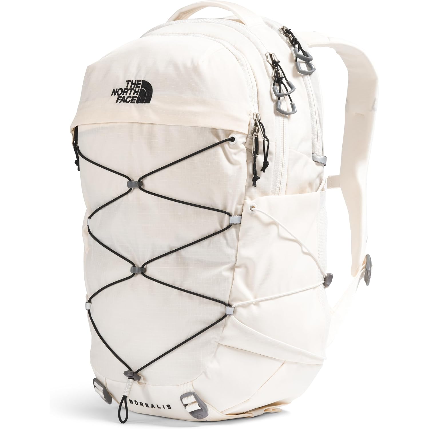 The North Face Women'S Borealis Commuter Laptop Backpack - Everyday Travel Bag, Laptop Sleeve, Reflective Details, Gardenia White/Tnf Black-Npf, One Size