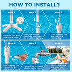 Stand Misters For Outside Patio, Standing Misters With Adjustable 46In Height, 5 Brass Nozzles And 26Ft Line, Standing Misting Cooling System For Bbq, Patio, Pool, And Outdoor Water Fun