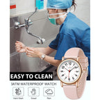 CIVO Nurse Watches for Women Men: Analog Waterproof Watch with Second Hand Easy-Read Dial - Gifts for Nurses Doctors Medical Student