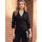 Women'S Slim Fit Racerback Tuxedo Waistcoat Suit Vest