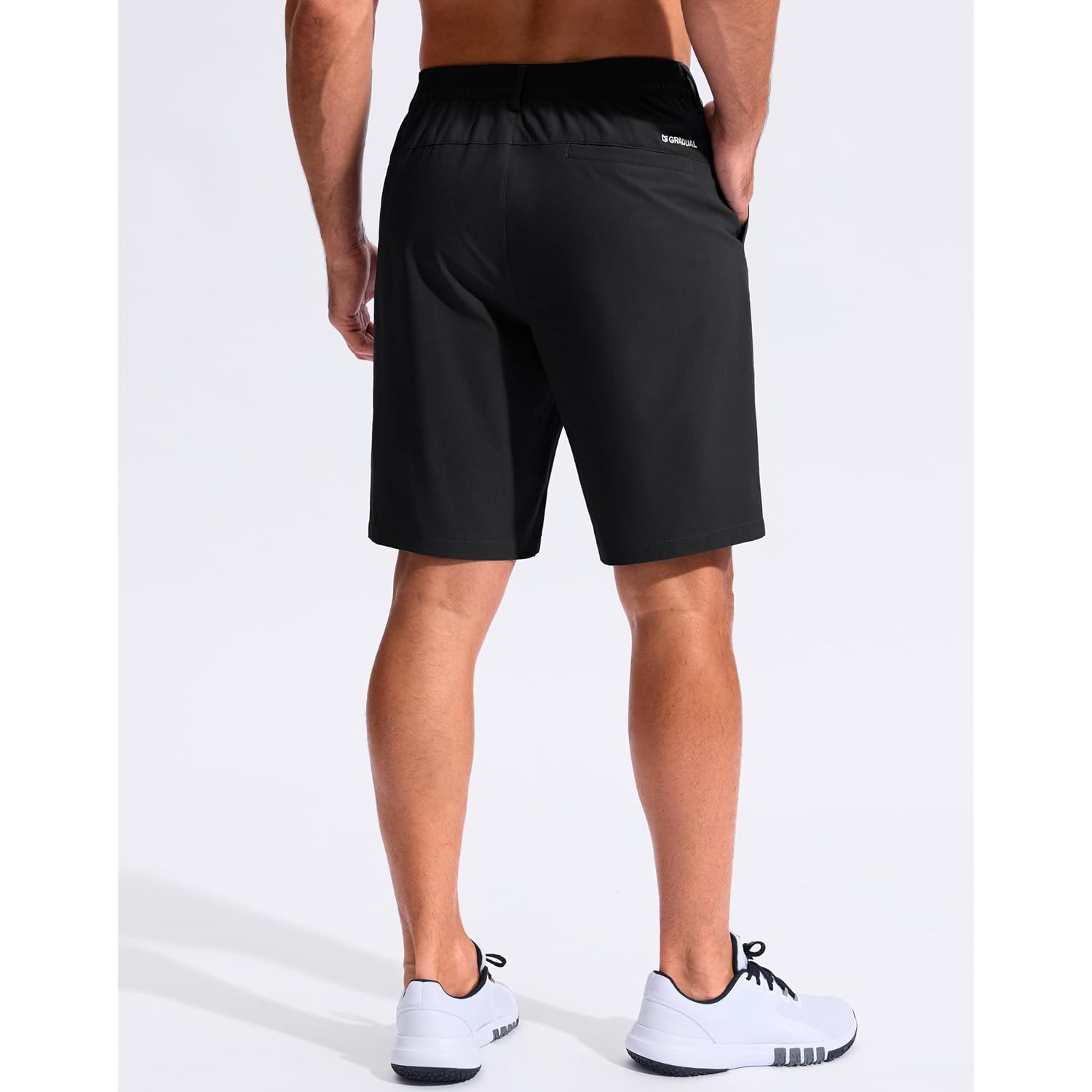 G Gradual Men'S Golf Shorts With 3 Pockets 9" Lightweight Stretch Quick Dry Casual Dress Work Shorts For Men