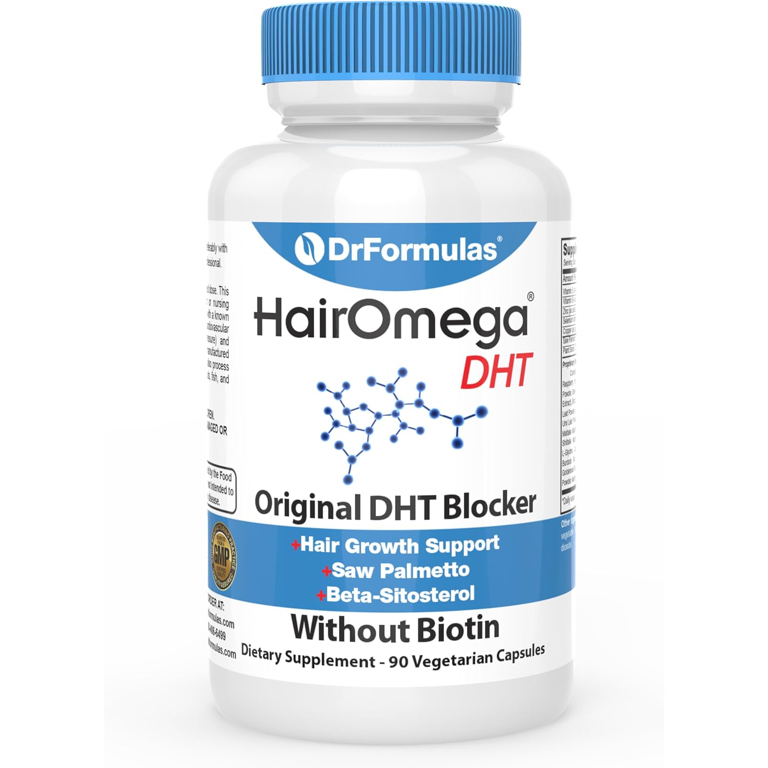 Drformulas Original Dht Blocker Without Biotin | Hair Growth Supplement Pills For Women And Men, 45 Day Supply