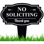 No Soliciting Sign For House, No Soliciting Yard Sign, 11X11 Inches, Rust Free Acm, Fade Resistant, Made In Usa By My Sign Center