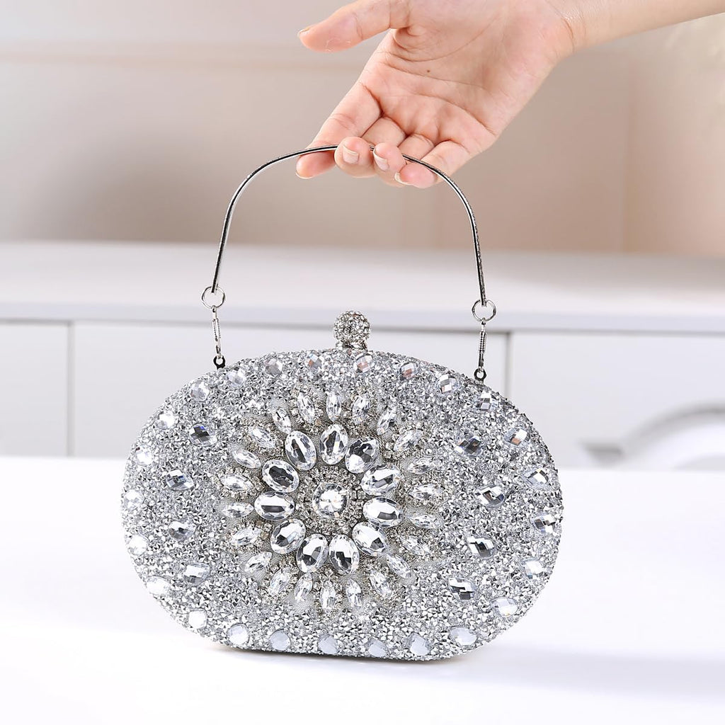 Beaguful Women's Evening Bags Sparkly Rhinestone Clutch Purses Luxury Handbags | Sparkly, Rhinestone, Luxury, Sparkly, Rhinestone, Luxury