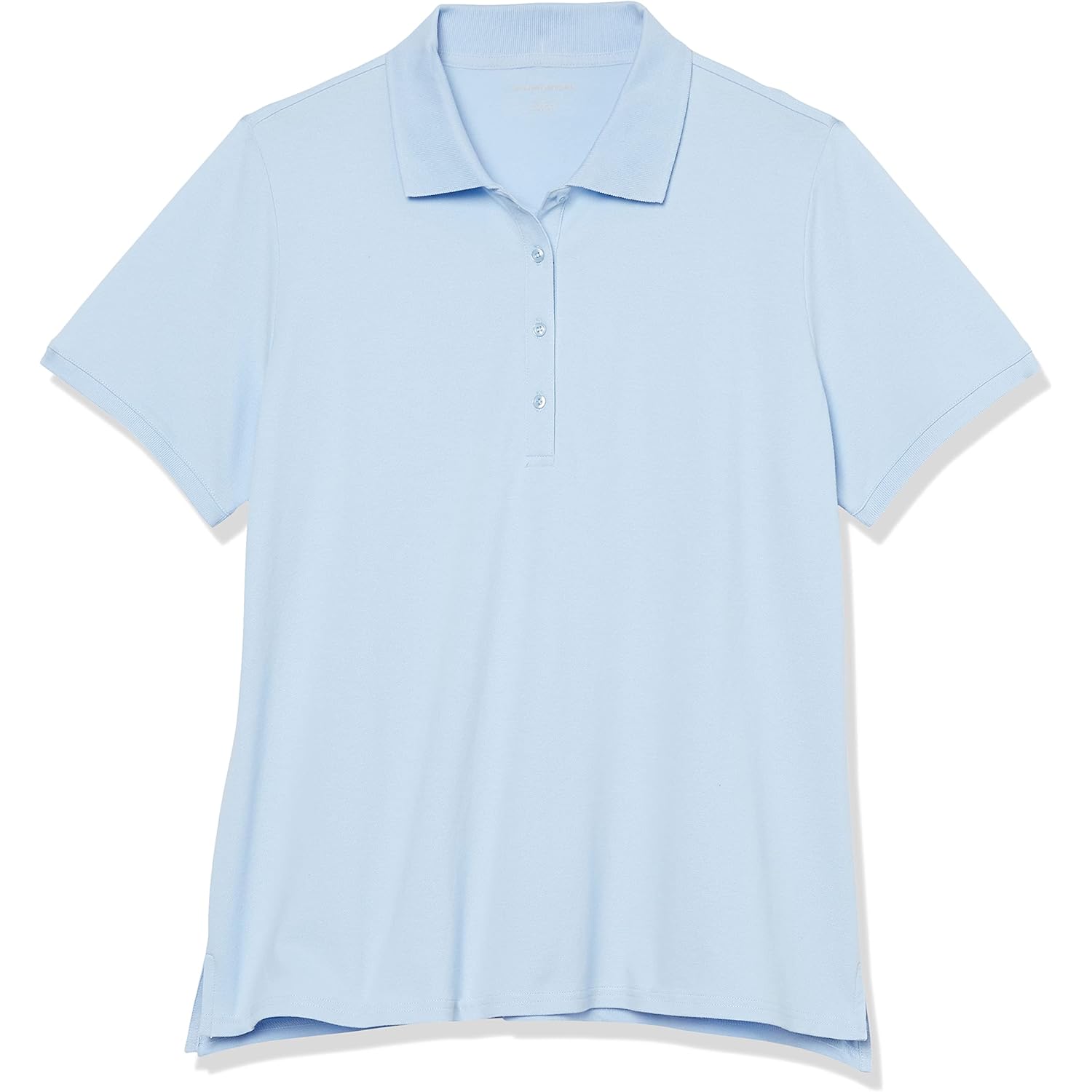 Women's Short-Sleeve Polo Shirt, Soft Stretch Cotton Jersey (Available in Plus Size)