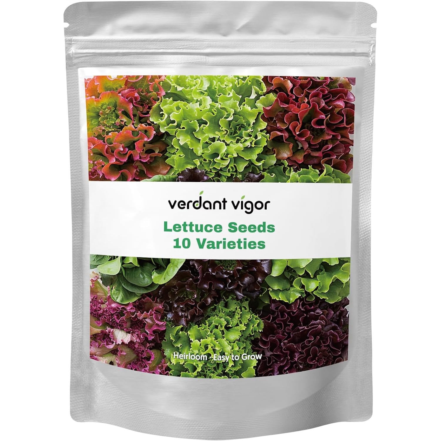 20,000+ Lettuce Seeds, Heirloom Vegetable Seed For Planting Indoor Outdoor, 10 Varieties Of Fresh Salad Greens For Hydroponics Kit, Easy To Grow For Garden Beginners, Non-Gmo