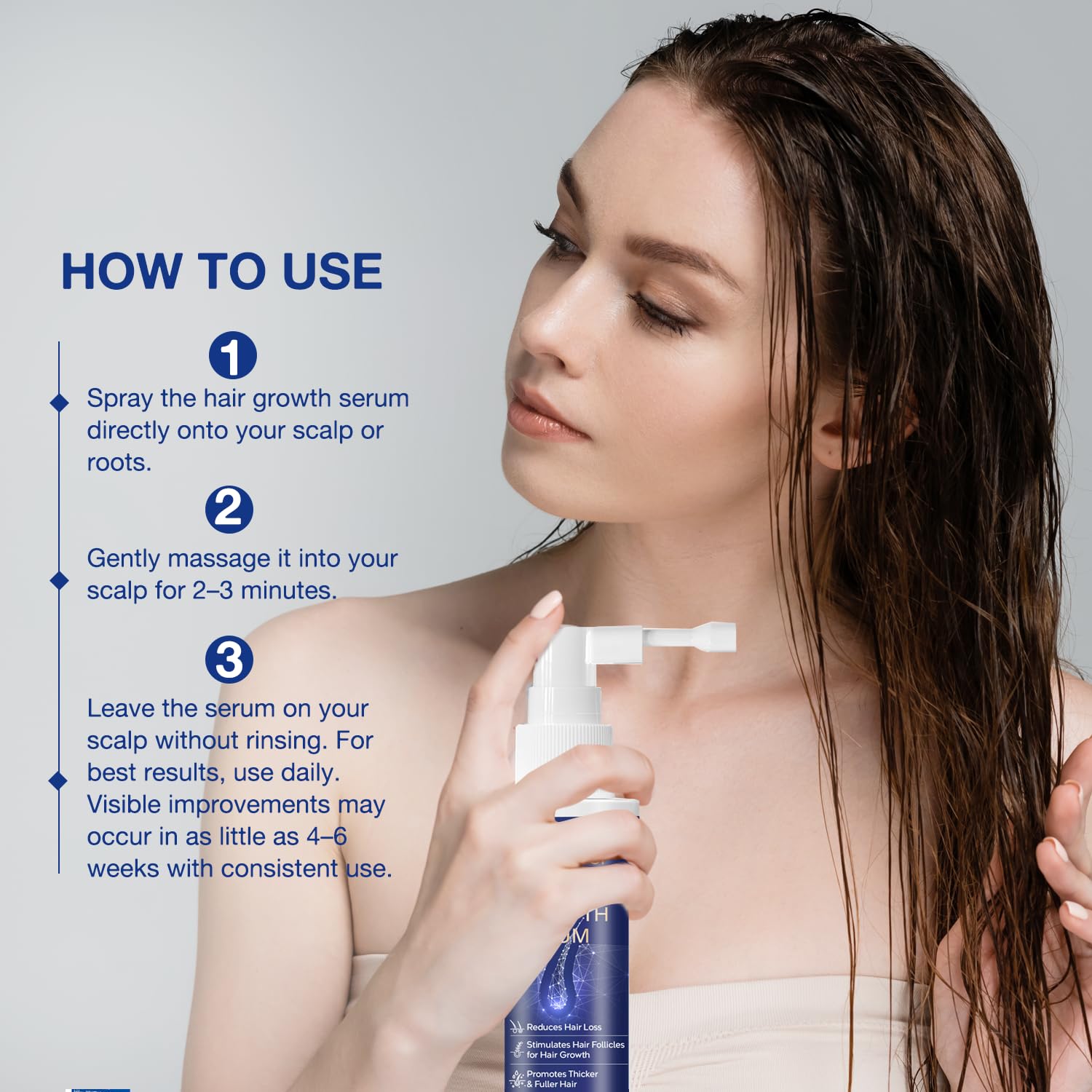 VENANOCI Hair Growth Oil Spray: Natural Hair Regrowth Serum with Rosemary, Biotin – Anti-Hair Loss Treatment for Thinning Hair – Promotes Thicker, Fuller Hair for Women & Men